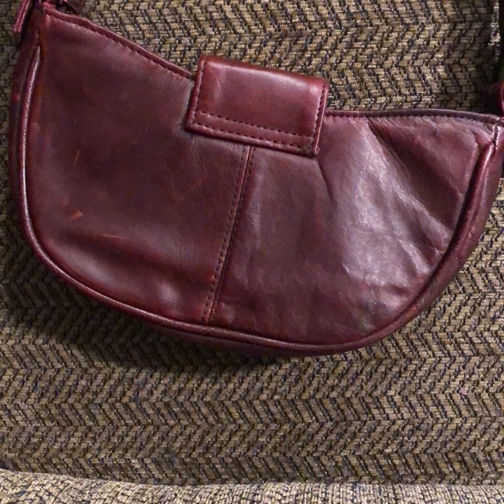 C-Bags Small Leather Maroon Bag - Picture 4 of 5